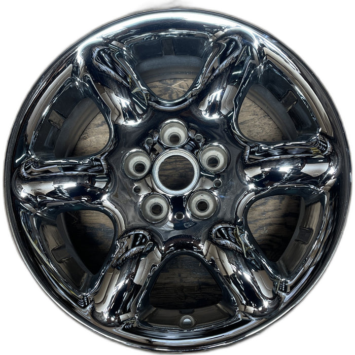 17" FREELANDER 02-03 17x7, 6 round spoke Original OEM Wheel Rim - Front View