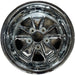 16" PORSCHE 911 72-88 16x9, black star Original OEM Wheel Rim - Front View