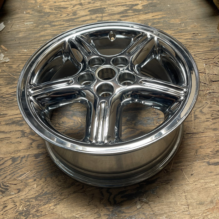 18" LAND ROVER 00-02 , alloy , 18x8, 5 fluted spokes Original OEM Wheel Rim - View 8