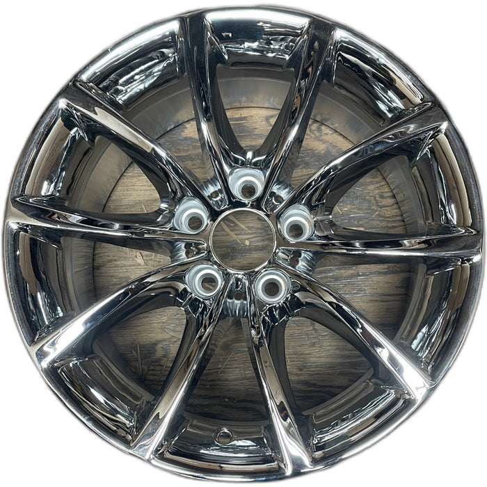 17" BMW 525i 06-07 17x8 , 10 spoke, V spoke design Original OEM Wheel Rim - Front View