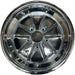 16" PORSCHE 911 72-90 16x7, black star Original OEM Wheel Rim - Front View