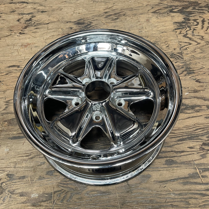 16" PORSCHE 911 72-90 16x7, black star Original OEM Wheel Rim - View 7