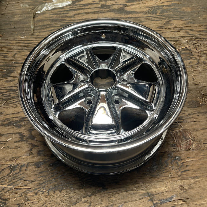 16" PORSCHE 911 72-90 16x7, black star Original OEM Wheel Rim - View 8