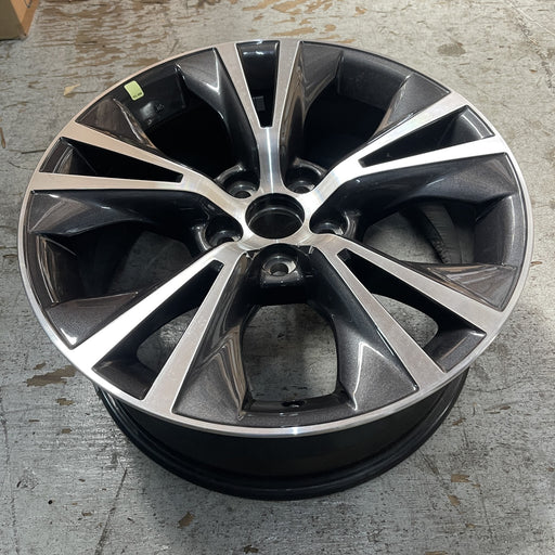 18" HIGHLANDER 16-19 18x7.5 , 10 raised spoke , gray inlay Original OEM Wheel - Additional View