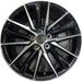 18" CAMRY 21-24 18x8 , 15 spoke , black Original OEM Wheel Rim - Front View