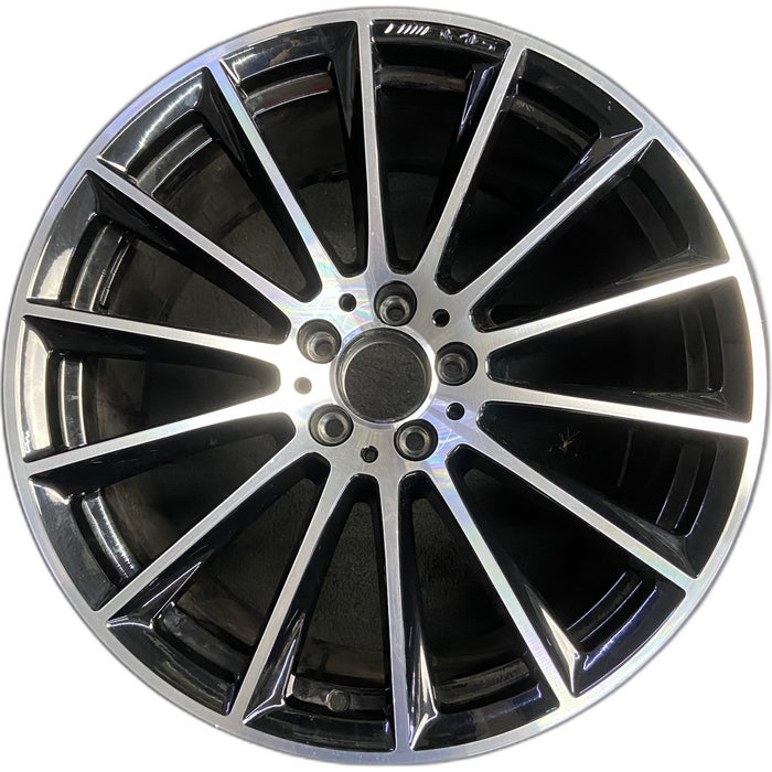 20" MERCEDES S-CLASS 21 223 Type , 20x10 , machined face with black accent - Front View