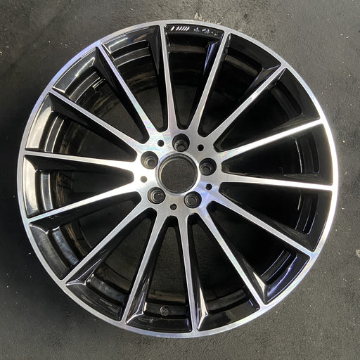 20" MERCEDES S-CLASS 21 223 Type , 20x9, 14 spoke, machined face with black - Additional View