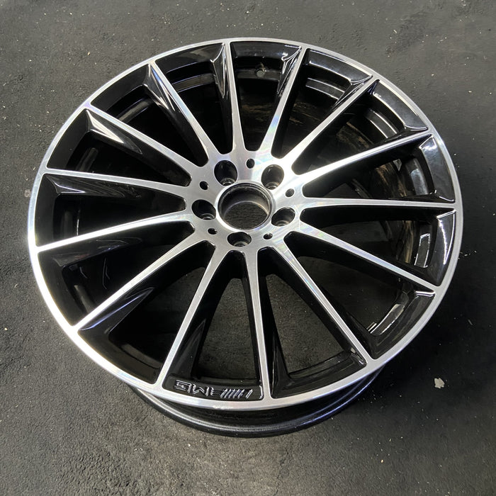 20" MERCEDES S-CLASS 21 223 Type , 20x9, 14 spoke, machined face with black - View 8