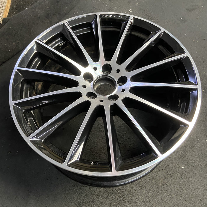 20" MERCEDES S-CLASS 21 223 Type , 20x9, 14 spoke, machined face with black - View 7