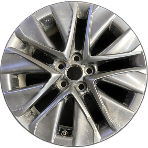 19" MIRAI 21-26 19x8 , silver Original OEM Wheel Rim - Front View