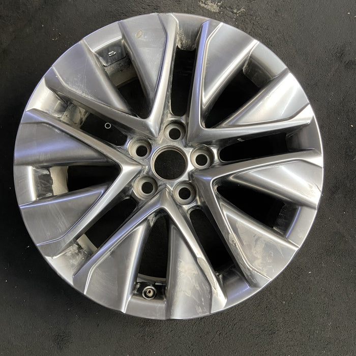 19" MIRAI 21-26 19x8 , silver Original OEM Wheel Rim - Additional View
