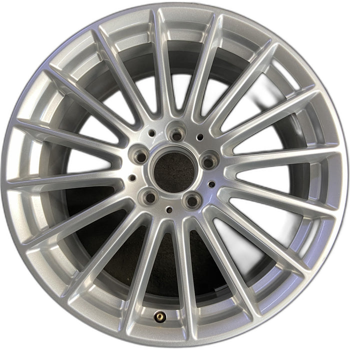18" MERCEDES E-CLASS 21 213 Type, E450, , 18x8, 16 spoke Original OEM Wheel Rim - Front View