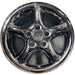 16" LAND ROVER 02 , alloy , 16x8 , 5 grooved spokes Original OEM Wheel Rim - Front View