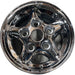 16" LAND ROVER 94-97 alloy , Defender 90 , 5 round spokes Original OEM Wheel Rim - Front View