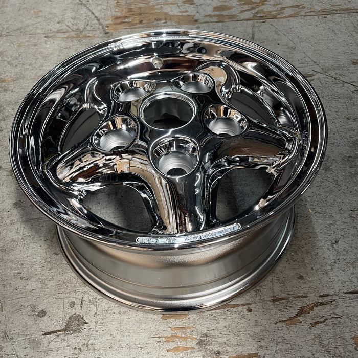 16" LAND ROVER 94-97 alloy , Defender 90 , 5 round spokes Original OEM Wheel Rim - View 8