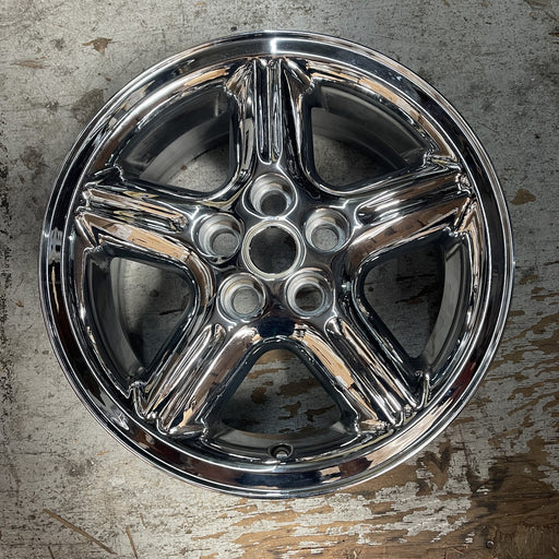 18" LAND ROVER 00-02 , alloy , 18x8, 5 fluted spokes Original OEM Wheel Rim - Additional View