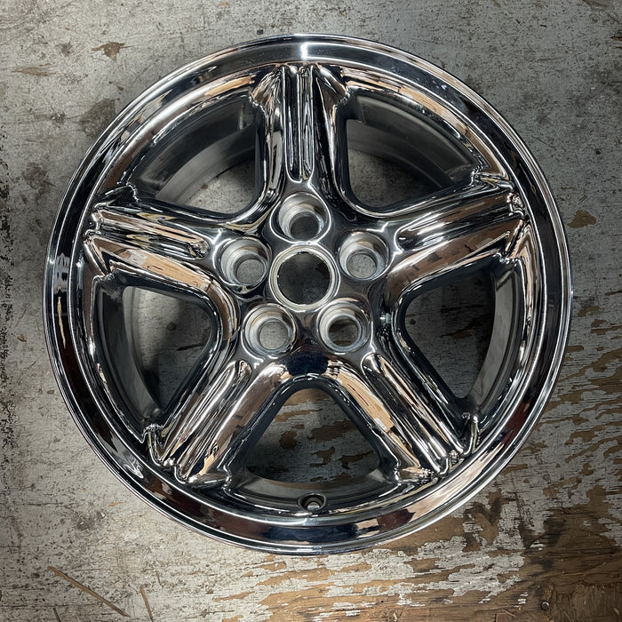 18" LAND ROVER 00-02 , alloy , 18x8, 5 fluted spokes Original OEM Wheel Rim - Additional View