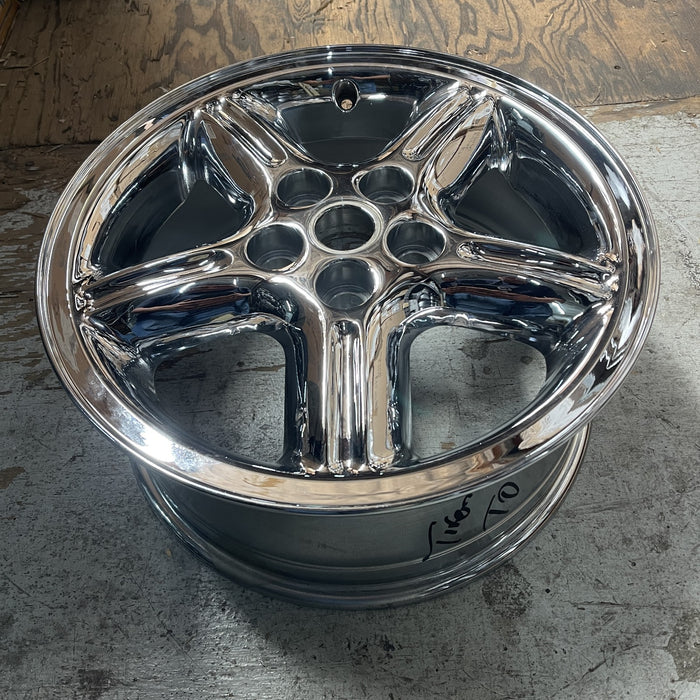 18" LAND ROVER 00-02 , alloy , 18x8, 5 fluted spokes Original OEM Wheel Rim - View 8