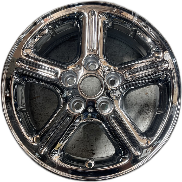 16" FREELANDER 02-03 16x7, 5 grooved spoke Original OEM Wheel Rim - Front View