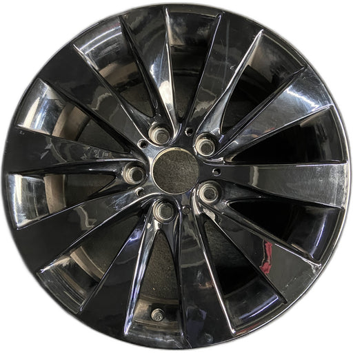 17" BMW 320i 14-15 17x7.5, 5 spoke, V spoke, wide spoke edge, black Original - Front View