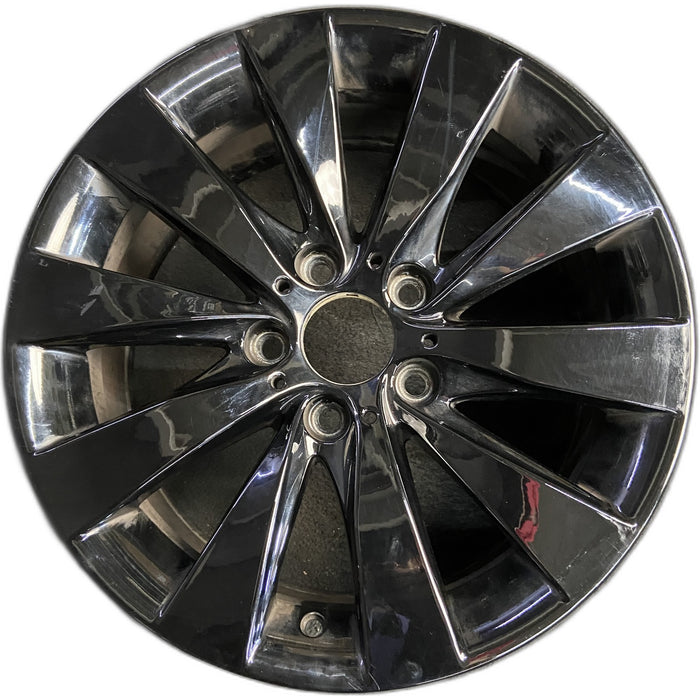 17" BMW 320i 14-15 17x7.5, 5 spoke, V spoke, wide spoke edge, black Original - Front View