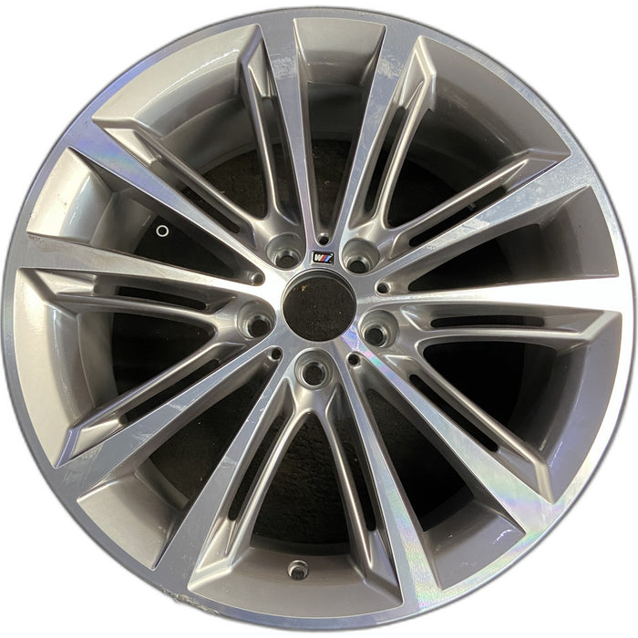 20" BMW 528i 11-16 20x8.5 , 10 spoke, split spoke, ferric gray Original OEM - Front View