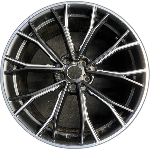 20" 530e 18-20 20x9, 20 spoke, matte black Original OEM Wheel Rim - Front View