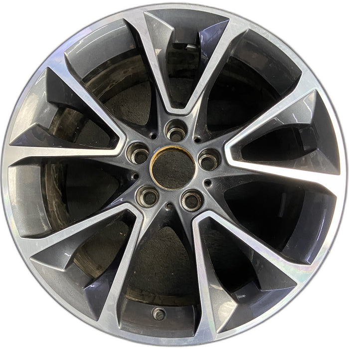 19" BMW X5 14-18 19x9 , 5 spoke, V spoke, narrow spoke Original OEM Wheel Rim - Front View