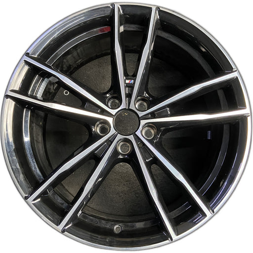 19" BMW 230i 22-24 19x8, , double spoke, narrow spoke Original OEM Wheel Rim - Front View
