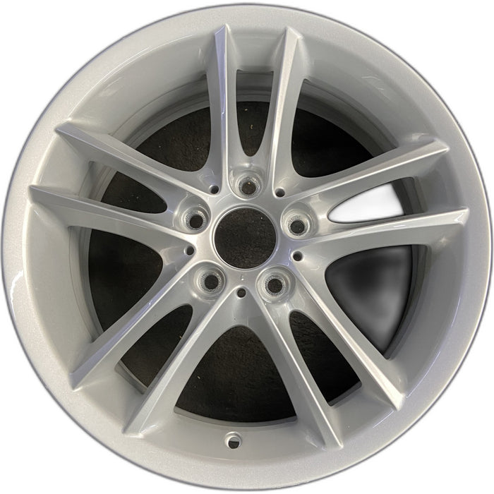 18" BMW 128i 08-13 18x7.5 , 5 spoke, open spoke, straight spoke, peaked edge, - Front View