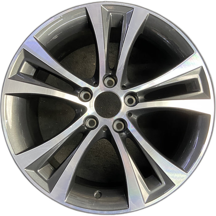 18" BMW 228i 14-15 18x7.5, 5 double spoke, lugs inside spoke, flat spokes - Front View