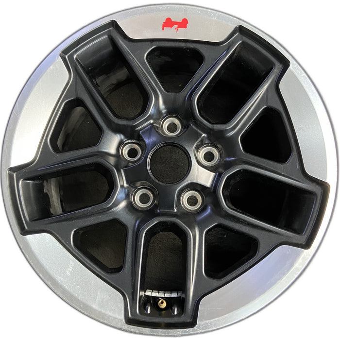 17" WRANGLER 18 VIN X , 17x7.5, , aluminum, U spoke Original OEM Wheel Rim - Front View