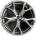 21" BMW X5 19-20 21x10.5, , , narrow spoke end Original OEM Wheel Rim - Front View
