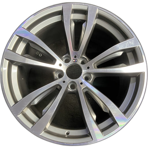 20" BMW X5 14-18 20x10 , 5 spoke, V spoke, flat spoke, machined Original OEM - Front View