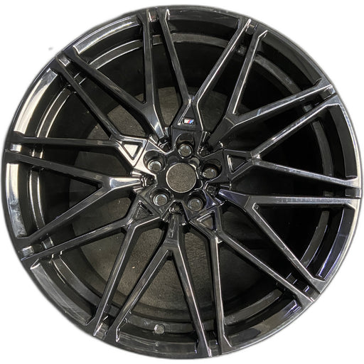 22" BMW X5M 24-26 22x11.5, 20 spoke, black Original OEM Wheel Rim - Front View