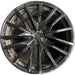 22" BMW X5 21-26 22x9.5, 15 spoke, black Original OEM Wheel Rim - Front View