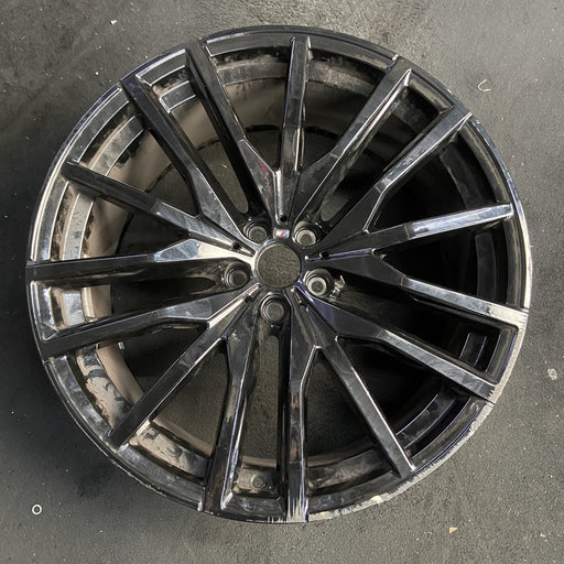 22" BMW X5 21-26 22x9.5, 15 spoke, black Original OEM Wheel Rim - Additional View