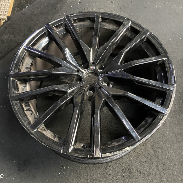 22" BMW X5 21-26 22x9.5, 15 spoke, black Original OEM Wheel Rim - View 7