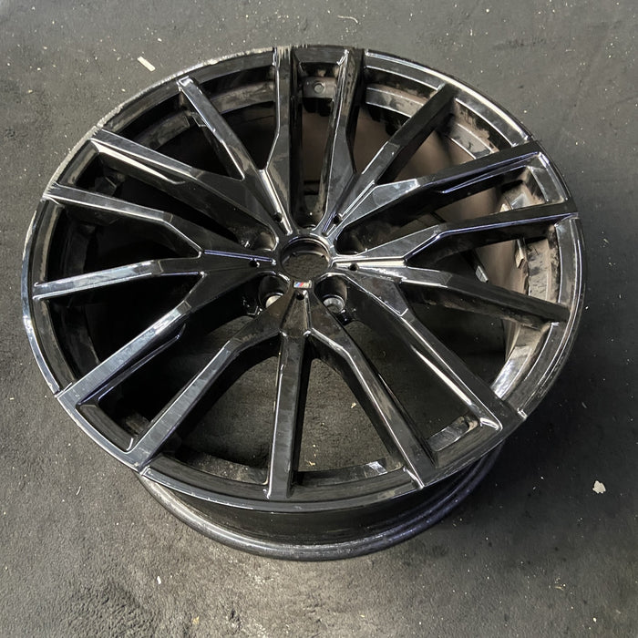 22" BMW X5 21-26 22x9.5, 15 spoke, black Original OEM Wheel Rim - View 8