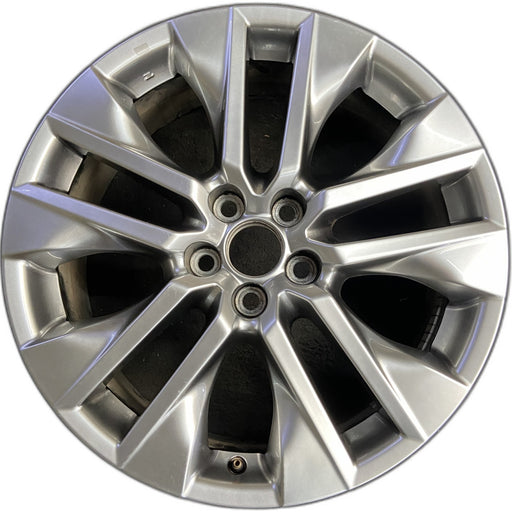 19" RAV4 19-20 19x7.5 , , silver inlay Original OEM Wheel Rim - Front View