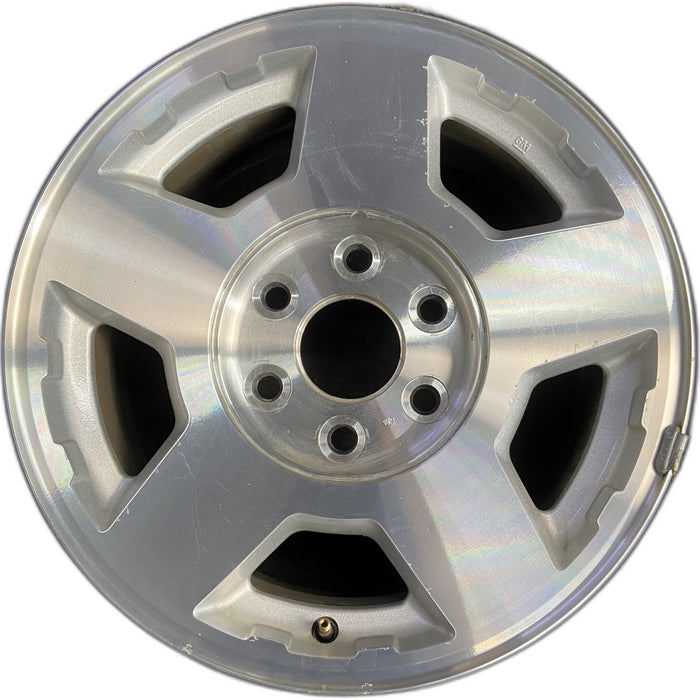 17" SILVERADO 1500 PICKUP 04 17x7.5, Original OEM Wheel Rim - Front View