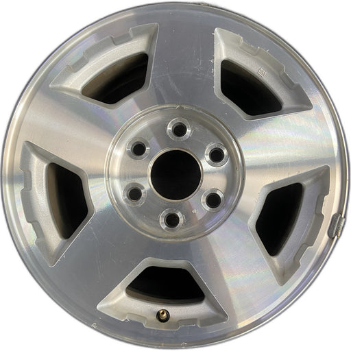 17" SILVERADO 1500 PICKUP 04 17x7.5, Original OEM Wheel Rim - Front View