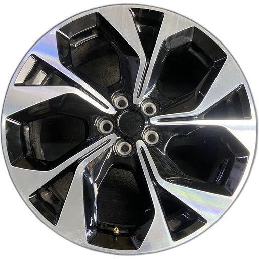 19" MUSTANG MACH-E 21-22 19x7, , machined , black pockets Original OEM Wheel Rim - Front View