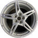 19" CORVETTE 20-22 front, , 5 spoke, gloss silver Original OEM Wheel Rim - Front View