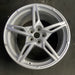 20" CORVETTE 20-22 rear, , 5 spoke, gloss silver Original OEM Wheel Rim - Additional View