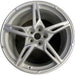 20" CORVETTE 20-22 rear, , 5 spoke, gloss silver Original OEM Wheel Rim - Front View