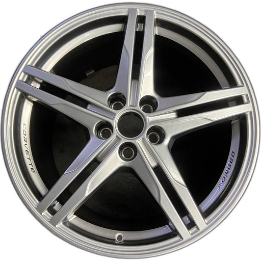 20" CORVETTE 23-26 rear, 20x11, 10 single spoke, satin graphite Original OEM - Front View