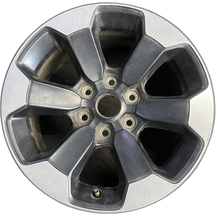 18" DODGE 1500 PICKUP 19-21 , 18x8 , , 6 spoke, opt WBT Original OEM Wheel Rim - Front View