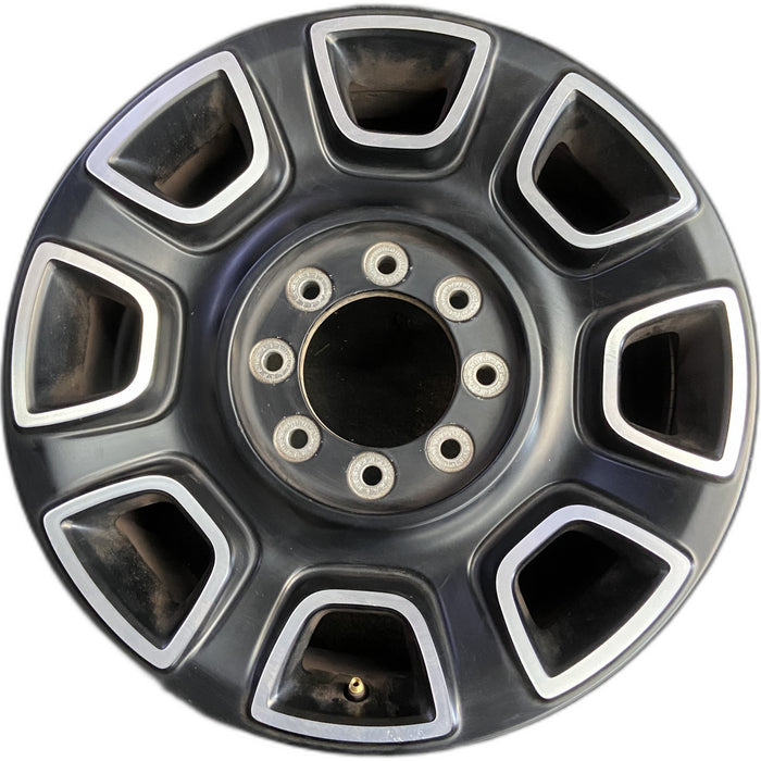 20" FORD F250SD PICKUP 23-26 20x8, , solid spoke, black, slotted spoke Original - Front View
