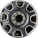 20" FORD F250SD PICKUP 23-26 20x8, , solid spoke, black, slotted spoke Original - Front View